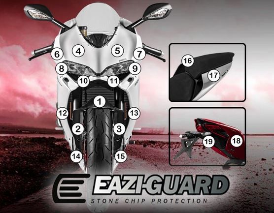 Eazi-Guard Paint Protection Film for Ducati Panigale 959 GUARDDUC006