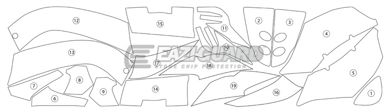 Eazi-Guard Paint Protection Film for Ducati Panigale 959 GUARDDUC006