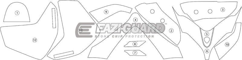 Eazi-Guard Paint Protection Film for Ducati Multistrada 950 GUARDDUC009