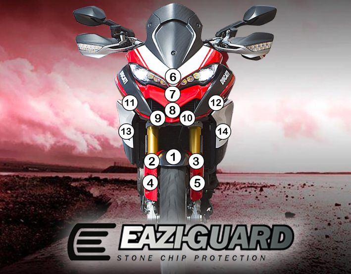 Eazi-Guard Paint Protection Film for Ducati Multistrada 1260 Pikes Peak GUARDDUC011