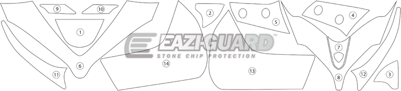 Eazi-Guard Paint Protection Film for Ducati Multistrada 1260 Pikes Peak GUARDDUC011