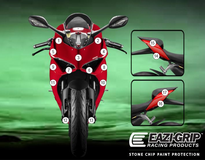 Eazi-Guard Paint Protection Film for Ducati Panigale V2 GUARDDUC012