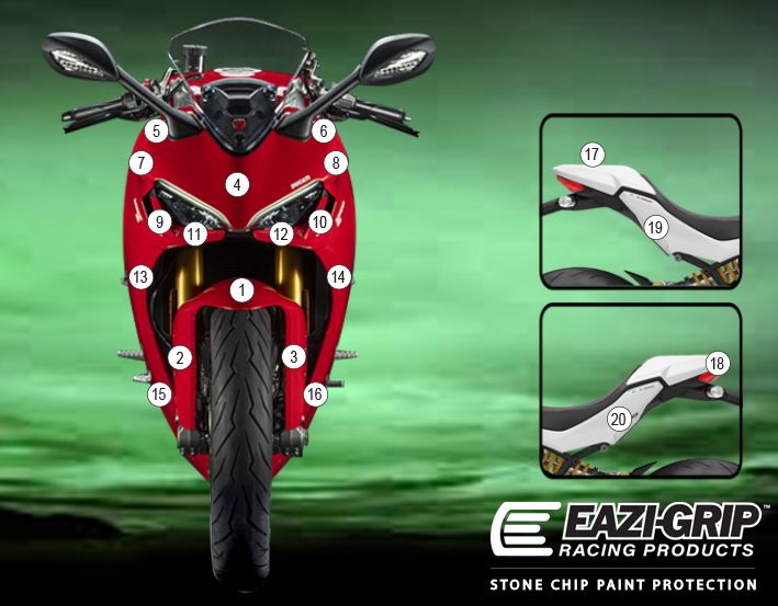 Eazi-Guard Paint Protection Film for Ducati SuperSport (2021) GUARDDUC016
