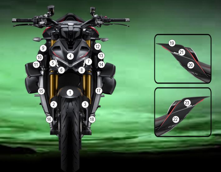 Eazi-Guard Paint Protection Film for Ducati Streetfighter V4 SP GUARDDUC018