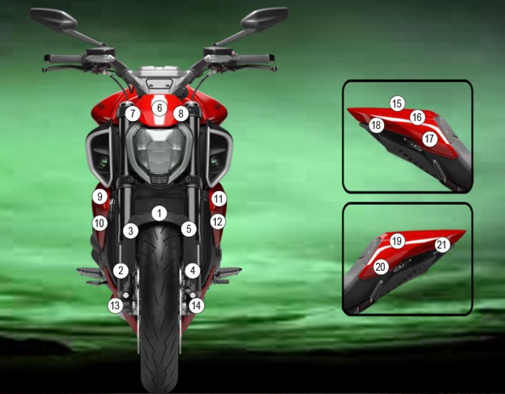 Eazi-Guard Paint Protection Film for Ducati Diavel V4 2023 (GUARDDUC025)