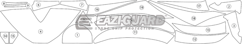 Eazi-Guard Paint Protection Film for Honda CBR1000RR (2012-2016) GUARDHON002