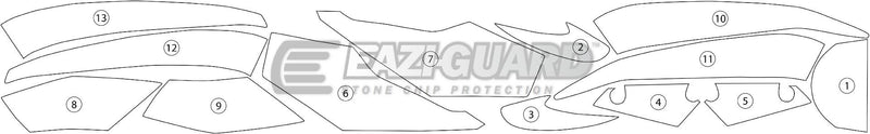 Eazi-Guard Paint Protection Film for Honda CBR650F (2014-2018) GUARDHON004