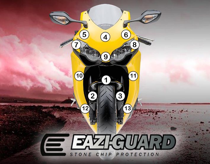 Eazi-Guard Paint Protection Film for Honda CBR1000RR (2008–2011) GUARDHON005