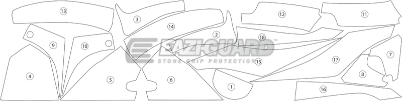 Eazi-Guard Paint Protection Film for Honda CBR600RR (2013-2017) GUARDHON007