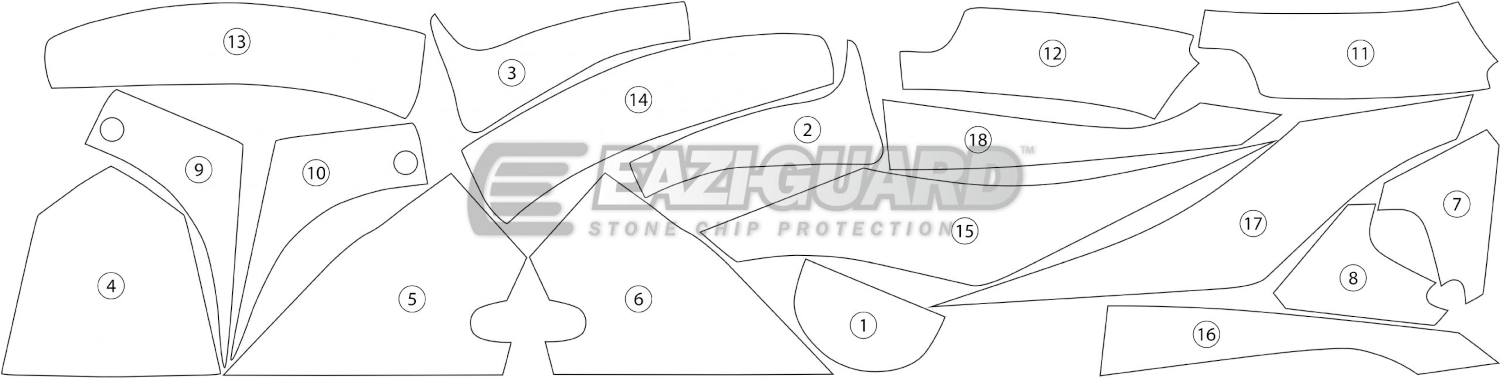 Eazi-Guard Paint Protection Film for Honda CBR600RR (2013-2017) GUARDHON007