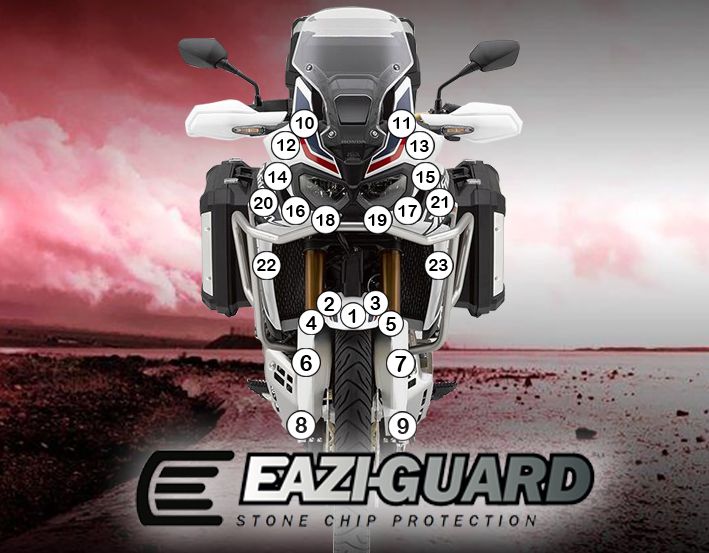 Eazi-Guard Paint Protection Film for Honda Africa Twin (2016–2019) GUARDHON009
