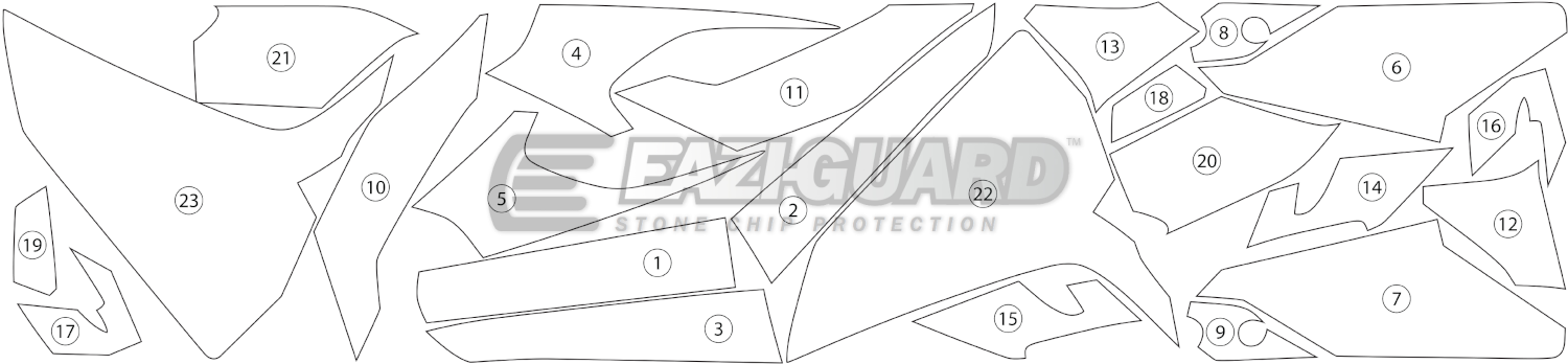 Eazi-Guard Paint Protection Film for Honda Africa Twin (2016–2019) GUARDHON009