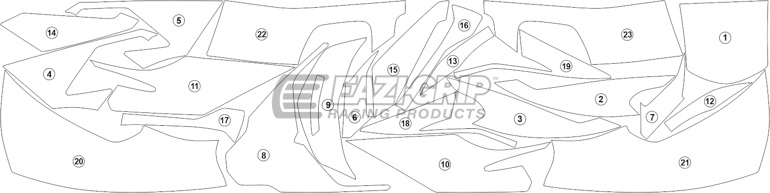 Eazi-Guard Paint Protection Film for Honda Goldwing Tour Premium (2020) GUARDHON014