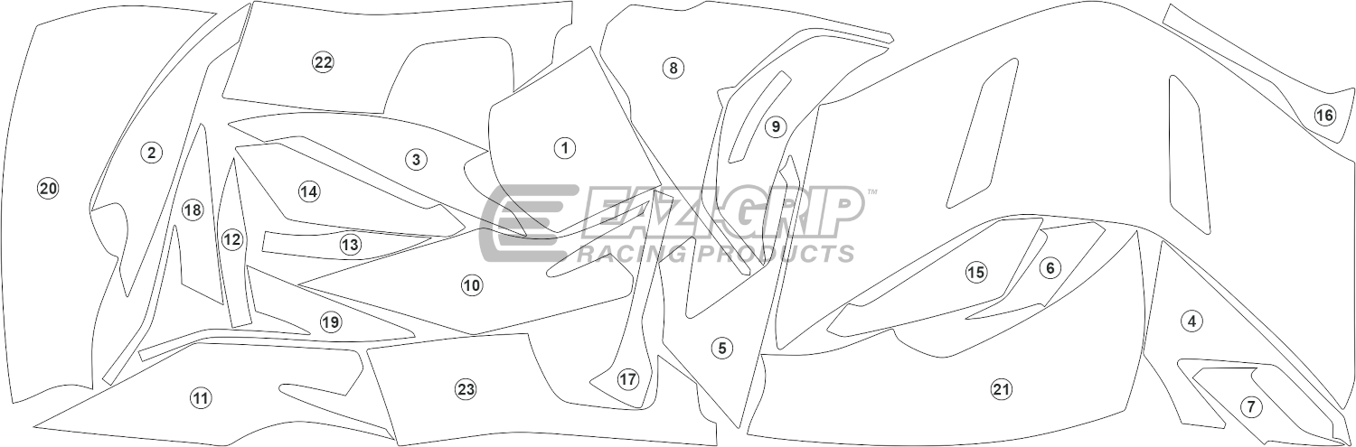 Eazi-Guard Paint Protection Film for Honda Goldwing (2020) GUARDHON015