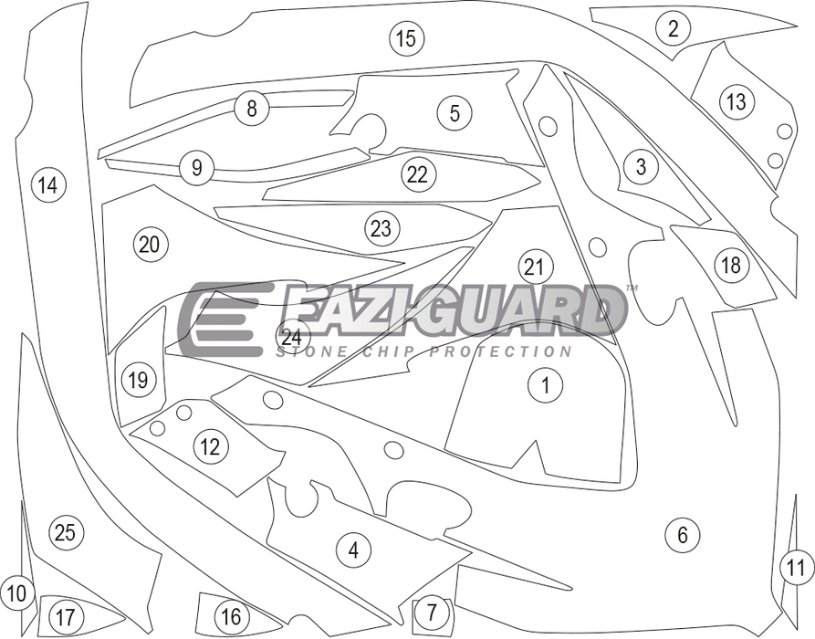 Eazi-Guard Paint Protection Film for Honda CBR650R (2019) GUARDHON017