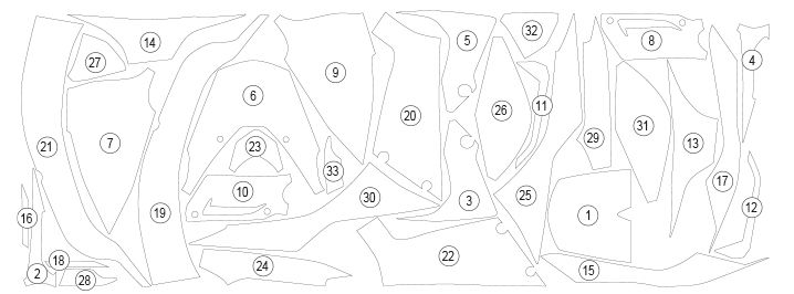 Eazi-Guard Paint Protection Film for Honda CBR1000RR-R 2024 (GUARDHON024)