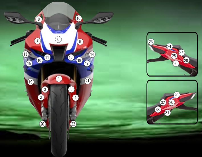 Eazi-Guard Paint Protection Film for Honda CBR1000RR-R 2024 (GUARDHON024)