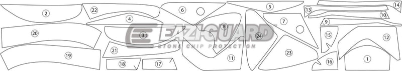 Eazi-Guard Paint Protection Film for Kawasaki 1400GTR (2010-2017) GUARDKAW002