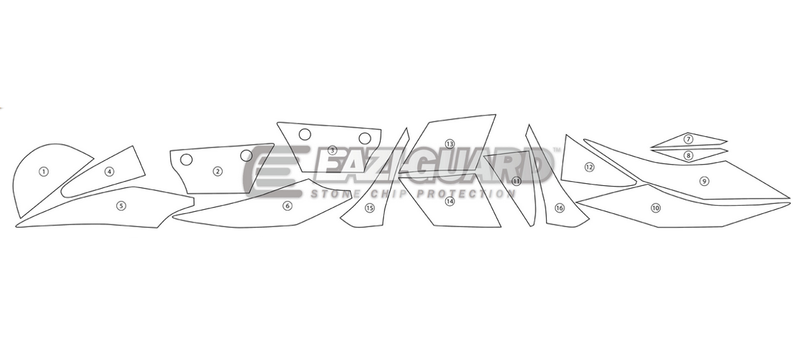 Eazi-Guard Paint Protection Film for Kawasaki Z800 GUARDKAW003