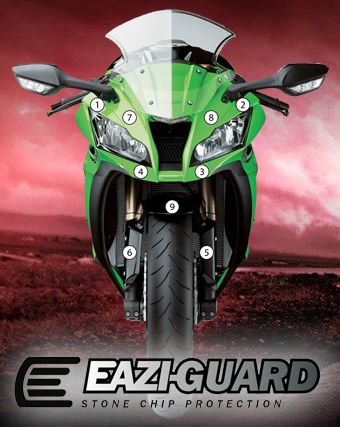 Eazi-Guard Paint Protection Film for Kawasaki ZX-10R (2011-2015) GUARDKAW007
