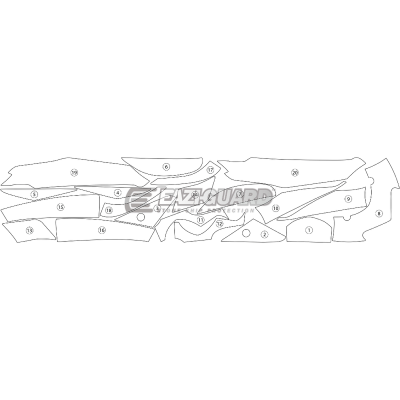 Eazi-Guard Paint Protection Film for Kawasaki ZX-14R GUARDKAW008