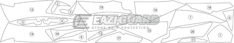 Eazi-Guard Paint Protection Film for Kawasaki Ninja 650 (2017-2019) GUARDKAW013