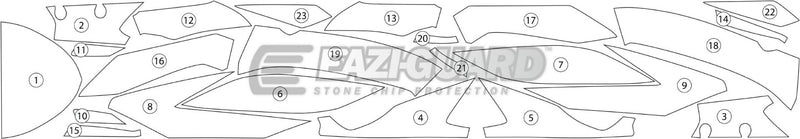 Eazi-Guard Paint Protection Film for Kawasaki Versys 1000 (2015-2018) GUARDKAW015