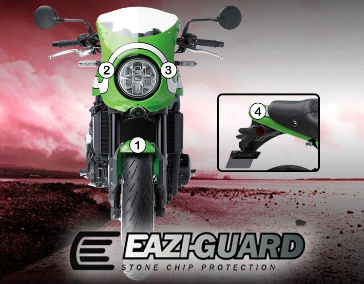 Eazi-Guard Paint Protection Film for Kawasaki Z900RS Cafe GUARDKAW018