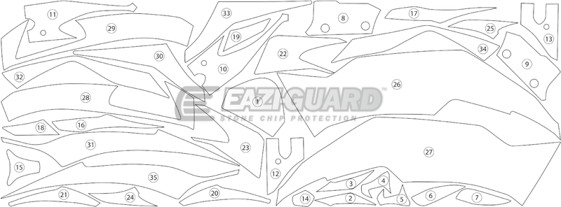 Eazi-Guard Paint Protection Film for Kawasaki ZX-6R (2019) GUARDKAW021