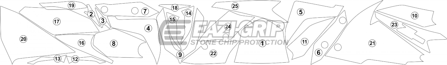 Eazi-Guard Paint Protection Film for Kawasaki ZH2 GUARDKAW022