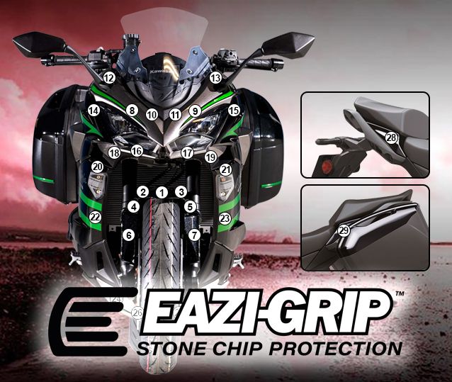 Eazi-Guard Paint Protection Film for Kawasaki Ninja 1000SX GUARDKAW023