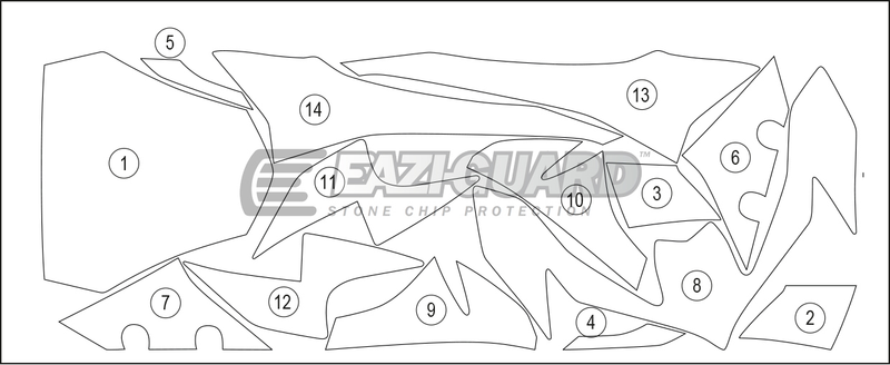 Eazi-Guard Paint Protection Film for Kawasaki Z900 (2020) GUARDKAW024