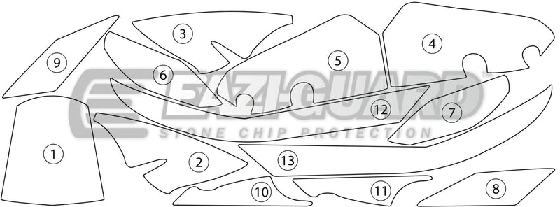 Eazi-Guard Paint Protection Film for KTM 1290 Super Duke R (2014-2016) GUARDKTM001
