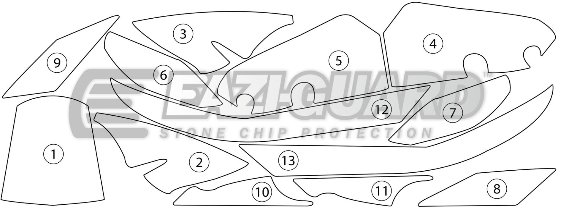 Eazi-Guard Paint Protection Film for KTM 1290 Super Duke R (2014-2016) GUARDKTM001