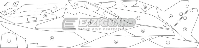 Eazi-Guard Paint Protection Film for KTM 1290 Super Duke GT (2016-2018) GUARDKTM004