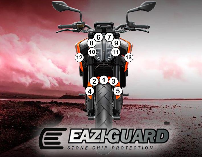 Eazi-Guard Paint Protection Film for KTM 790 890 Duke (2016-2018) GUARDKTM005