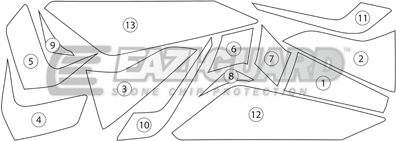 Eazi-Guard Paint Protection Film for KTM 790 890 Duke (2016-2018) GUARDKTM005