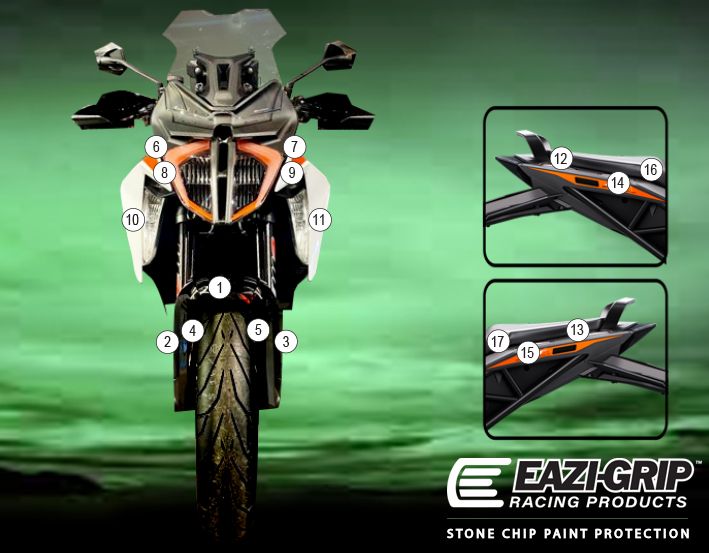 Eazi-Guard Paint Protection Film for KTM 1290 Super Duke GT GUARDKTM008