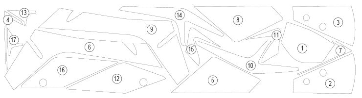 Eazi-Guard Paint Protection Film for KTM RC390 (GUARDKTM010)