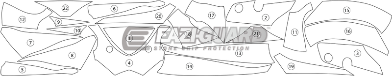 Eazi-Guard Paint Protection Film for Suzuki GSX-R 600 / 750 (2011-2018) GUARDSUZ001