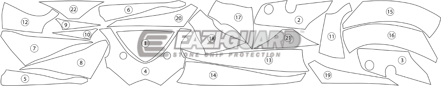 Eazi-Guard Paint Protection Film for Suzuki GSX-R 600 / 750 (2011-2018) GUARDSUZ001