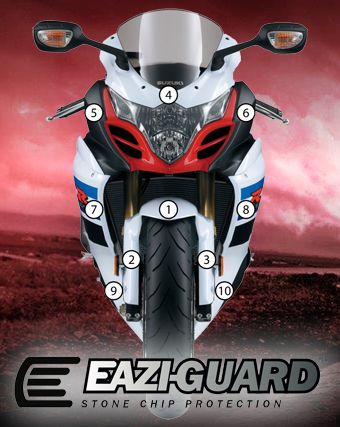Eazi-Guard Paint Protection Film for Suzuki GSX-R 1000 (2009-2016) GUARDSUZ002