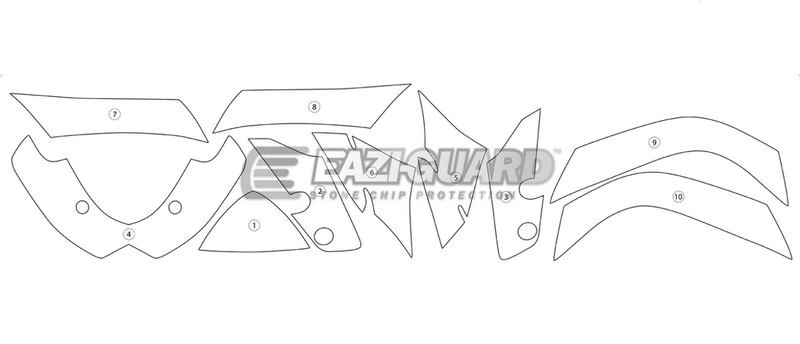 Eazi-Guard Paint Protection Film for Suzuki GSX-R 1000 (2009-2016) GUARDSUZ002