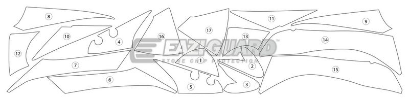 Eazi-Guard Paint Protection Film for Suzuki GSX-S 1000F (2015-2017) GUARDSUZ003