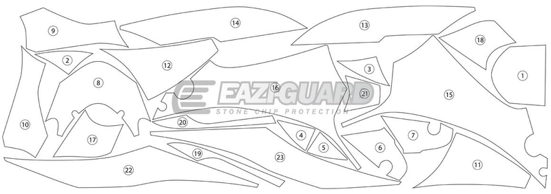 Eazi-Guard Paint Protection Film for Suzuki GSX-R 1000 GUARDSUZ004
