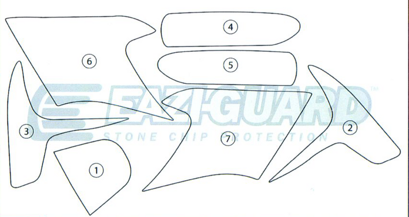 Eazi-Guard Paint Protection Film for Triumph Speed Triple (2011-2015) GUARDTRI001