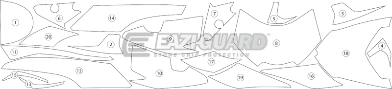 Eazi-Guard Paint Protection Film for Triumph Speed Triple RS (2018) GUARDTRI005