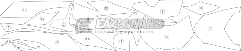 Eazi-Guard Paint Protection Film for Triumph Speed Triple (2016–2017) GUARDTRI006