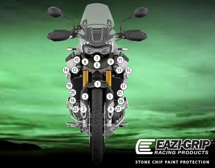 Eazi-Guard Paint Protection Film for Triumph Tiger 900 Rally Pro GUARDTRI011