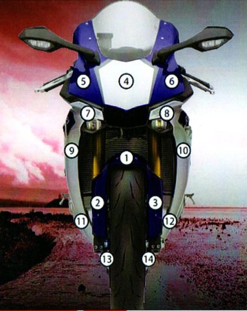 Eazi-Guard Paint Protection Film for Yamaha YZF-R1 (2015-2019) GUARDYAM001